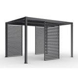 Single Pergola Fixed Louvre Wall Panel For 3m Side By Primrose Living