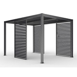 Single Pergola Fixed Louvre Wall Panel For 3m Side By Primrose Living