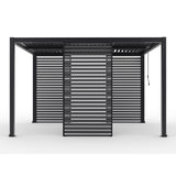 Single Pergola Fixed Louvre Wall Panel For 4m Side By Primrose Living