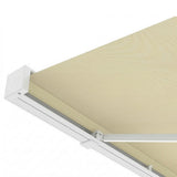 3.0M Deluxe Wireless Full Cassette Electric Awning With Lights (White Cassette) | Ivory