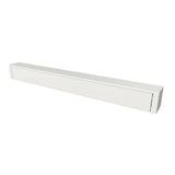 3.5M Deluxe Wireless Full Cassette Electric Awning With Lights (White Cassette) | Pin Stripe Grey