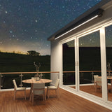 3.0M Deluxe Wireless Full Cassette Electric Awning With Lights (Charcoal Cassette) | Charcoal