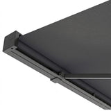 3.0M Deluxe Wireless Full Cassette Electric Awning With Lights (Charcoal Cassette) | Charcoal