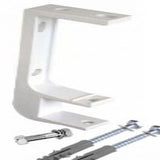Set Of 2 Ceiling Wall Brackets For 35mm Torsion Bar - For 1.5m - 3m Budget Manual Awnings