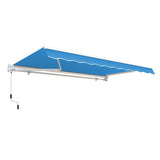 4.0m Budget Manual Awning, Azure Blue