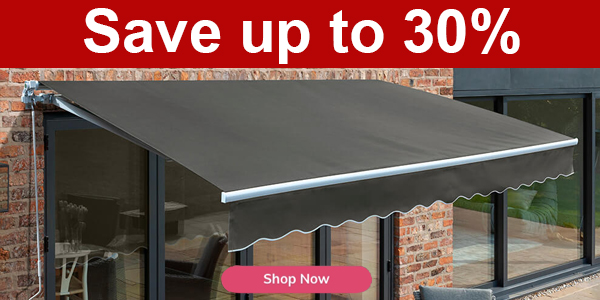 Save up to 30% on selected Awnings - limited time offer