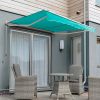 5.0m Half Cassette Electric Awning, Turquoise