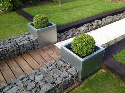 Cube Brushed Stainless Steel Planter - 58cm
