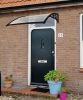 150 x 80cm Black Door Canopy - Lacewing™ Tinted Panel