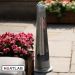 1.2kW IPX4 Streamline Rotating Patio Heater with 3 Power Settings and Remote by Heatlab®