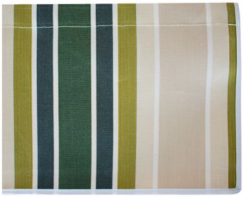 3.0m Green Stripe Valance - Straight