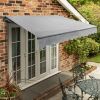2.5m Standard Manual Silver Awning (Charcoal Cassette)
