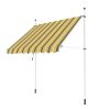 2.0m Balcony Manual Awning, Yellow and Grey