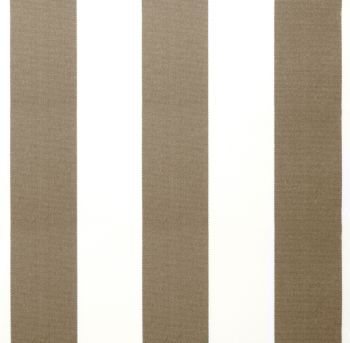 Mocha Brown and White Stripe polyester cover for 4.5m x 3m awning includes valance