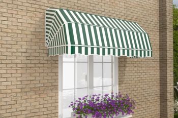 1.2m Dutch Canopy Green and White Awning