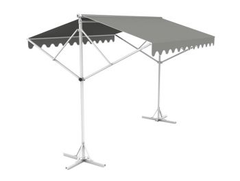 3.5m Free Standing Silver Awning