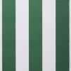 Green and White polyester cover for 5.0m x 3m awning includes valance