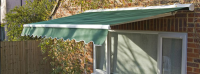 1.5m Half Cassette Electric Awning, Terracotta Polyester